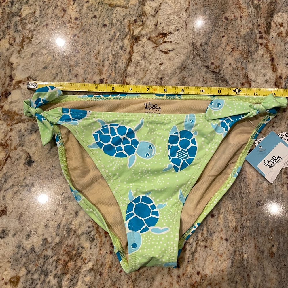 NWT’S Lilly Pulitzer Turtle Bikini Bottom size 4 NEW